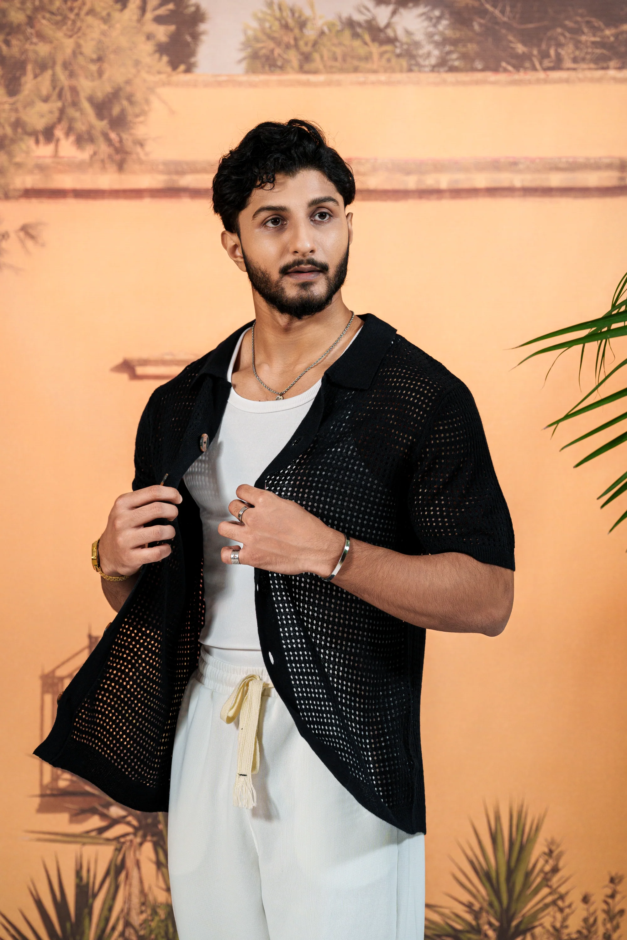 Amalfi Navy Resort Knit Shirt - Image 4