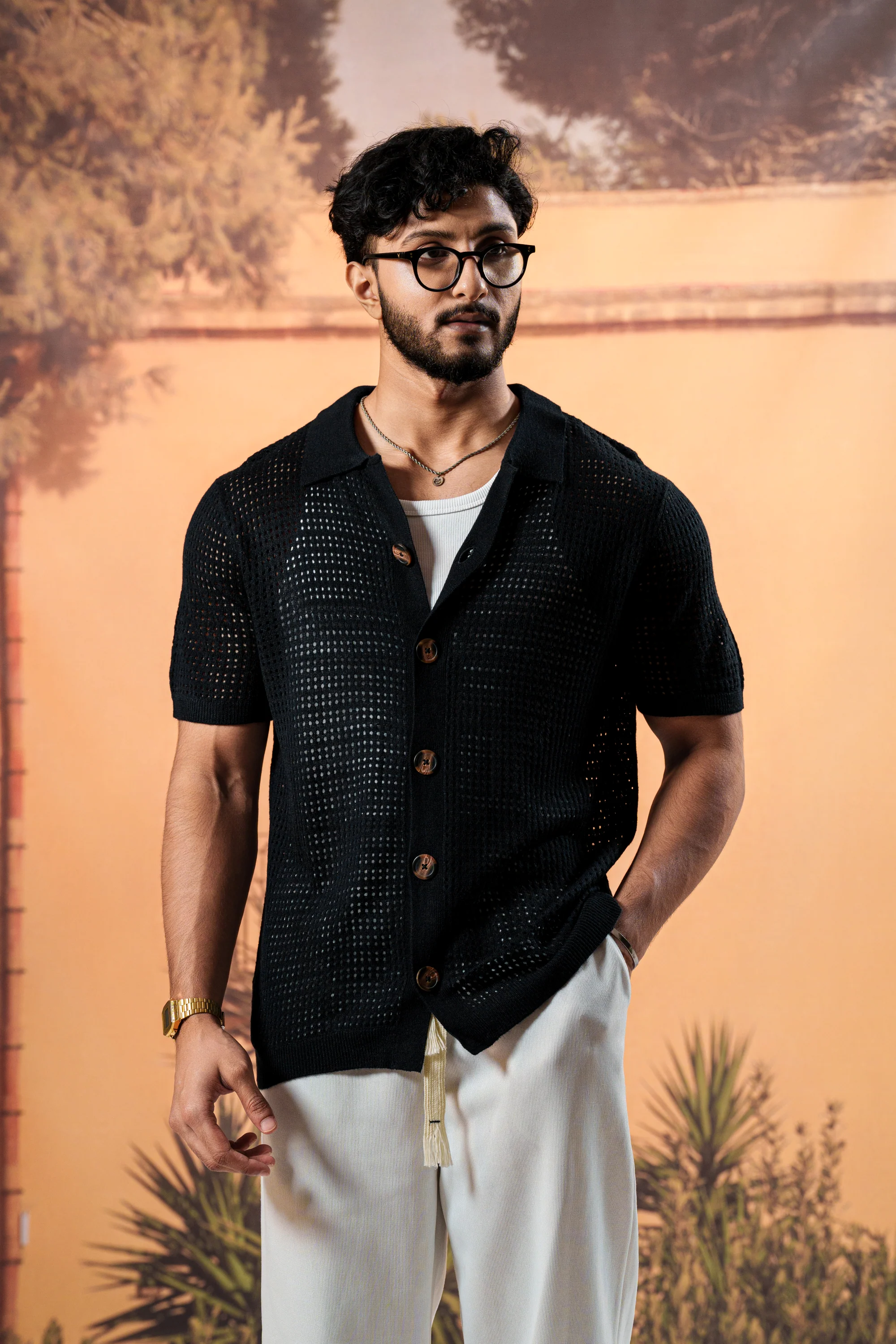 Amalfi Navy Resort Knit Shirt - Image 7