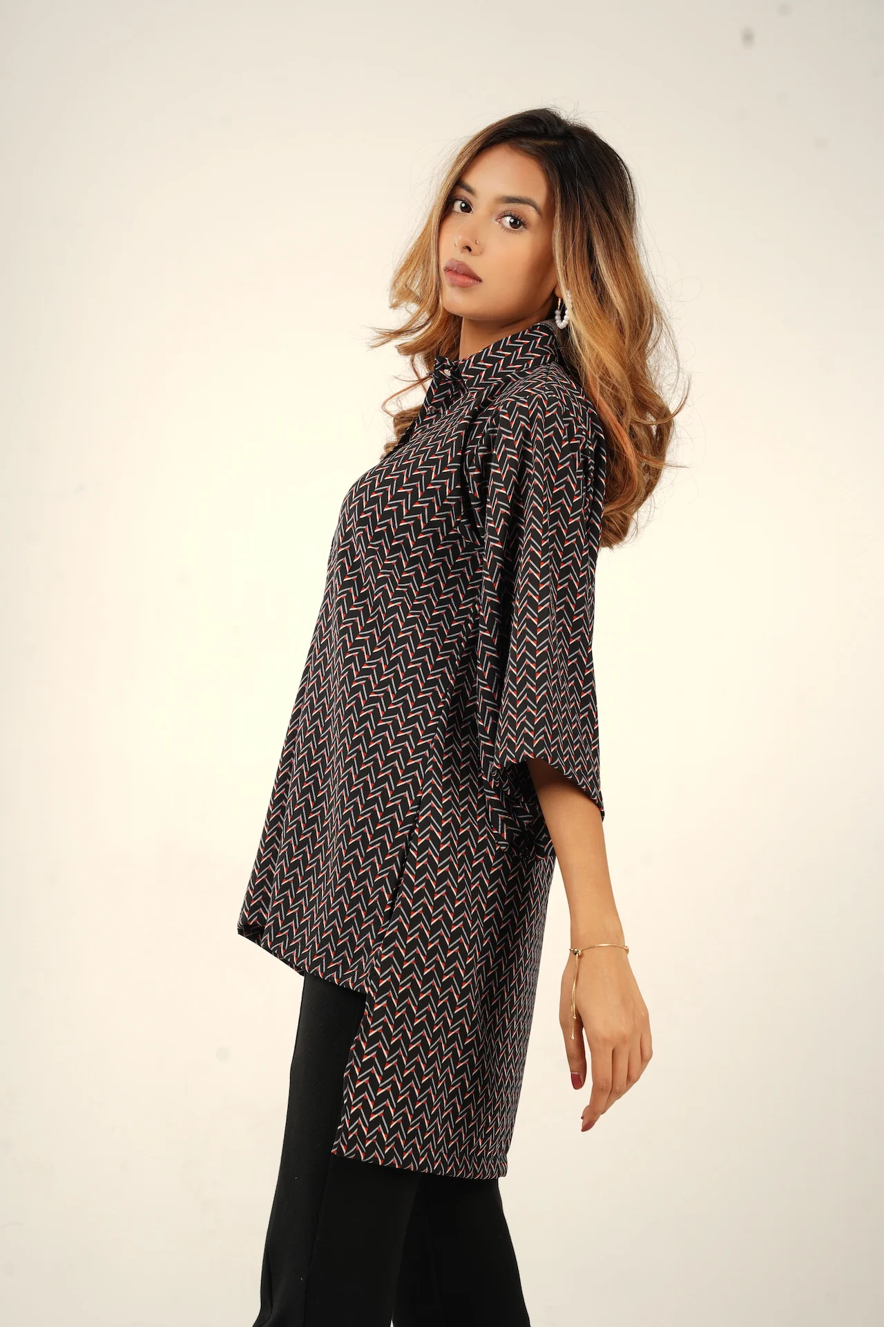 Black Aztec Shirt - Image 4