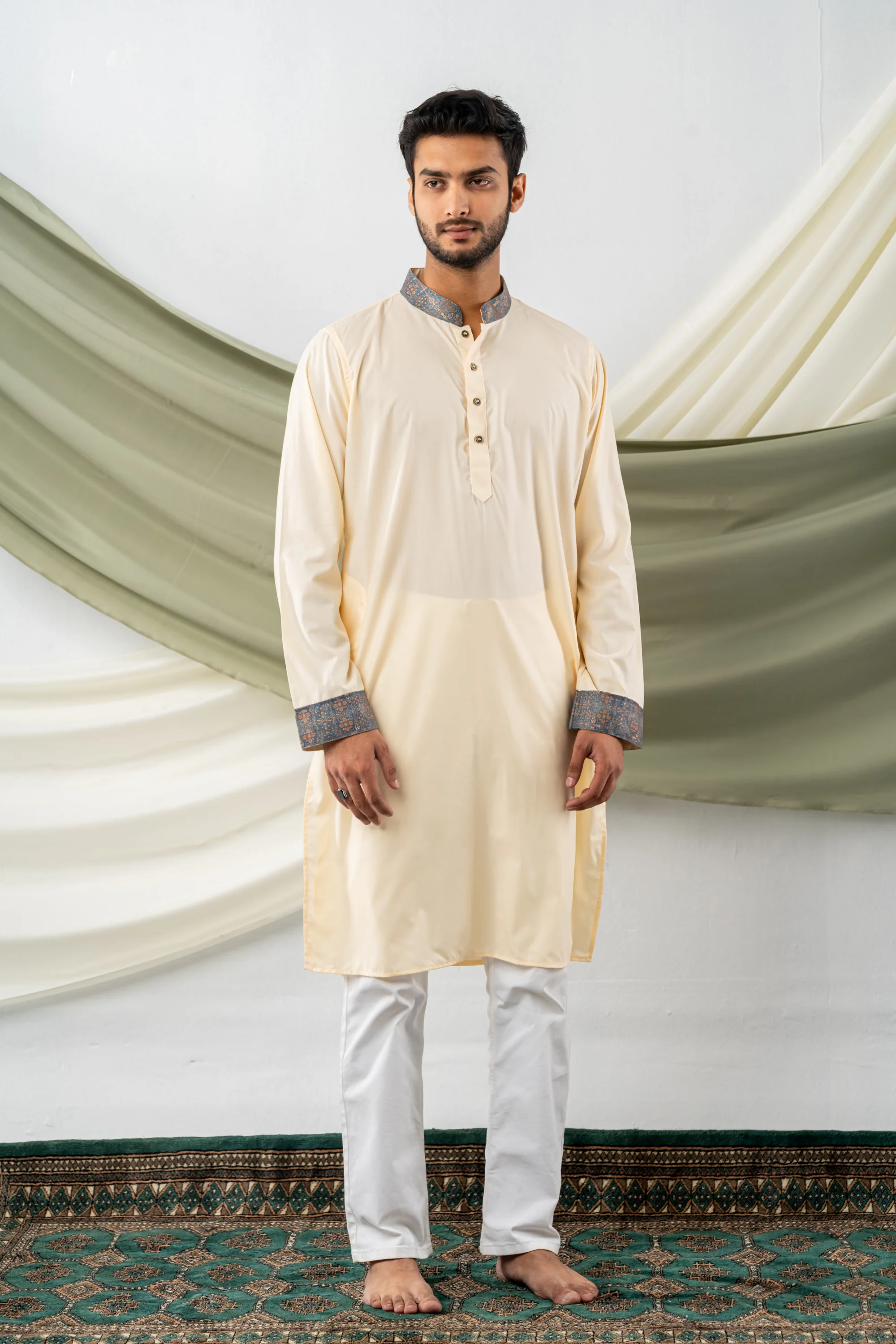 Faaris Mughal Lined Punjabi - Image 5