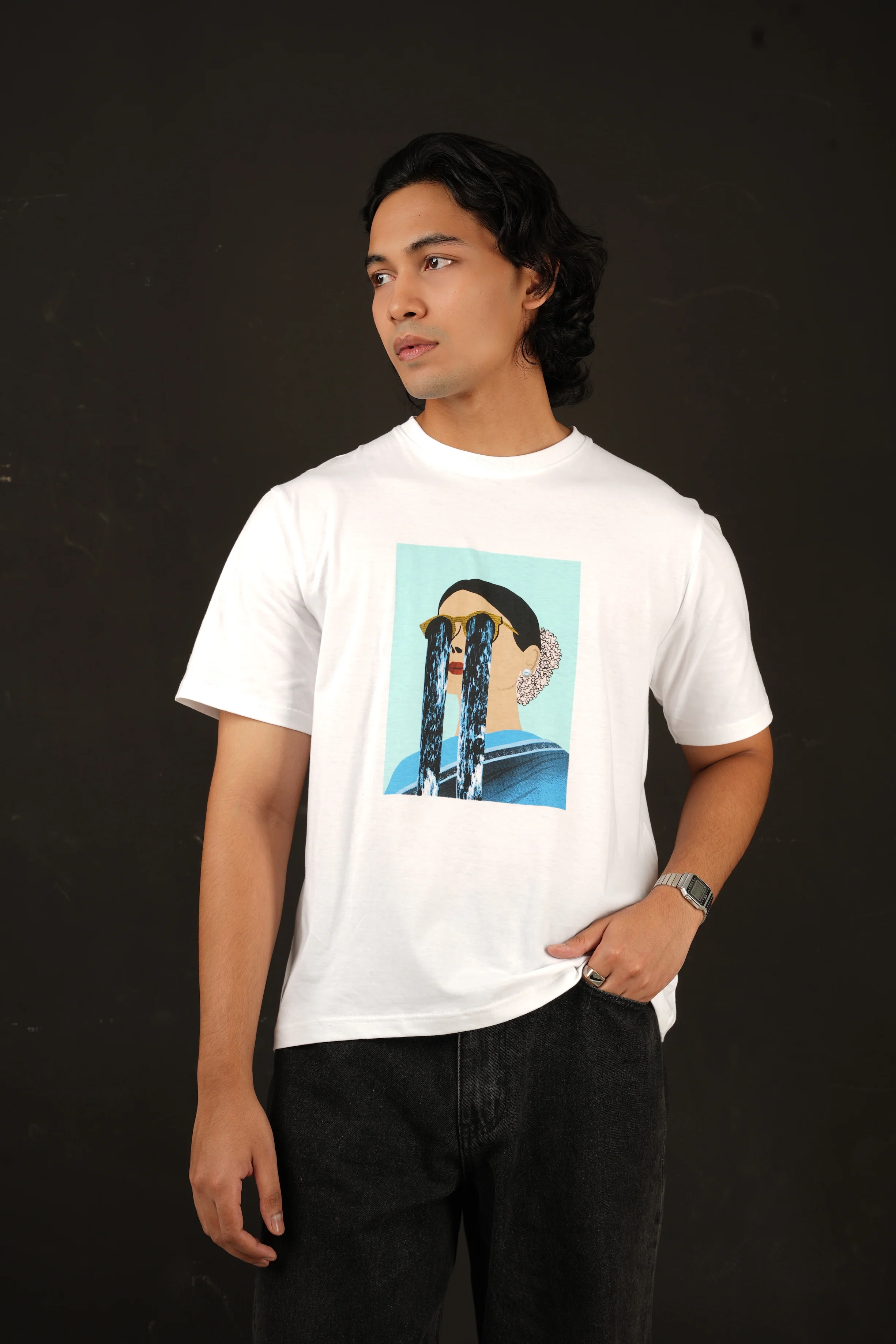 Feeling Blue Graphic T-Shirt - Image 4