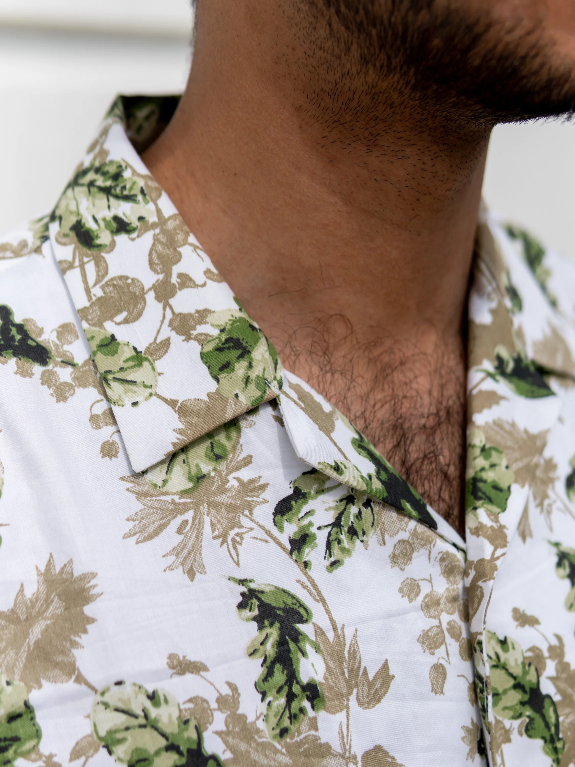 Green Floral Print Shirt - Image 3