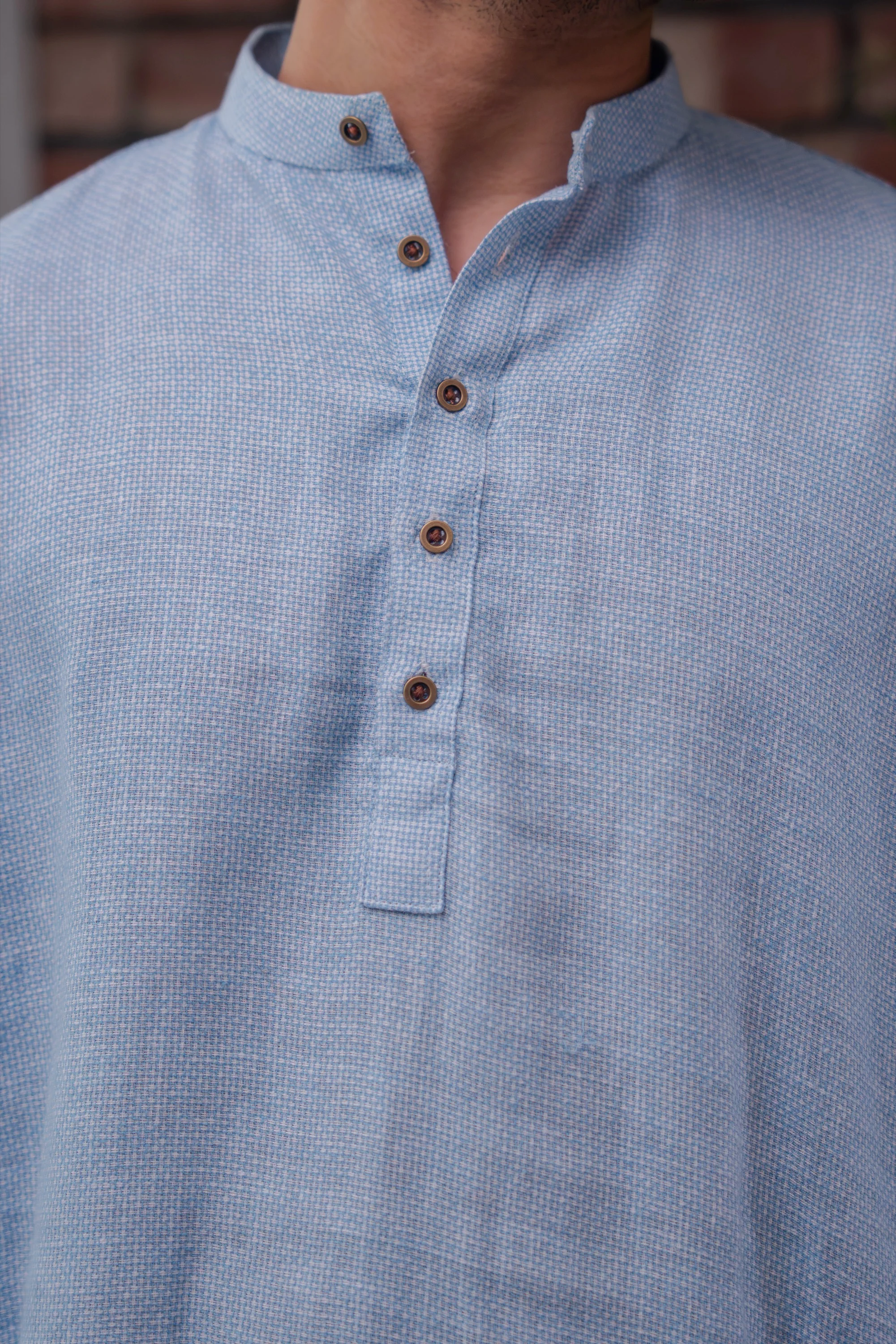 Naeel Contemporary Kurta in Light Blue - Image 5
