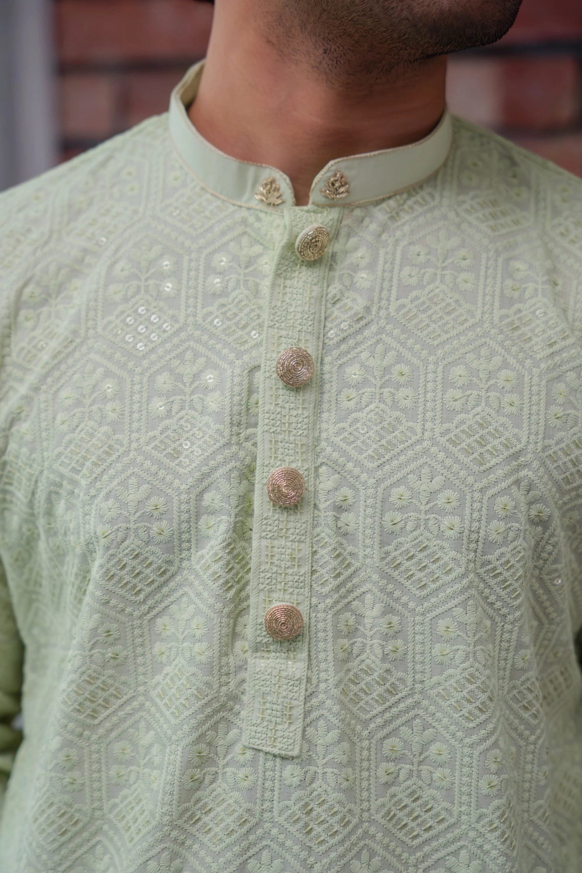 Ishaan Panjabi in Pastel Green - Image 5