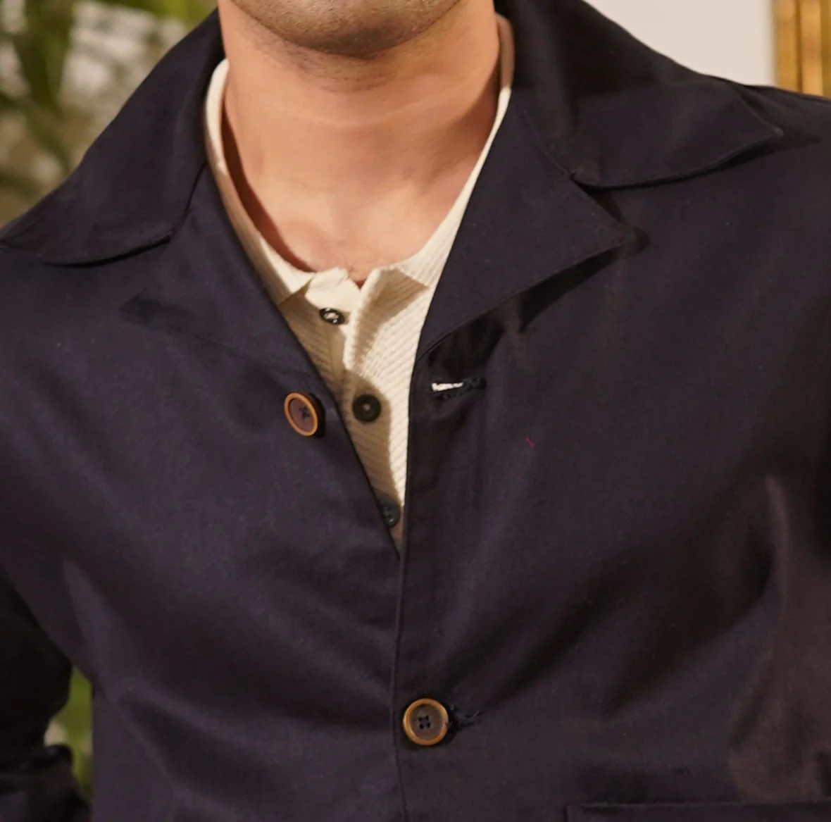 Salvatore Navy Oversized Safari - Image 5
