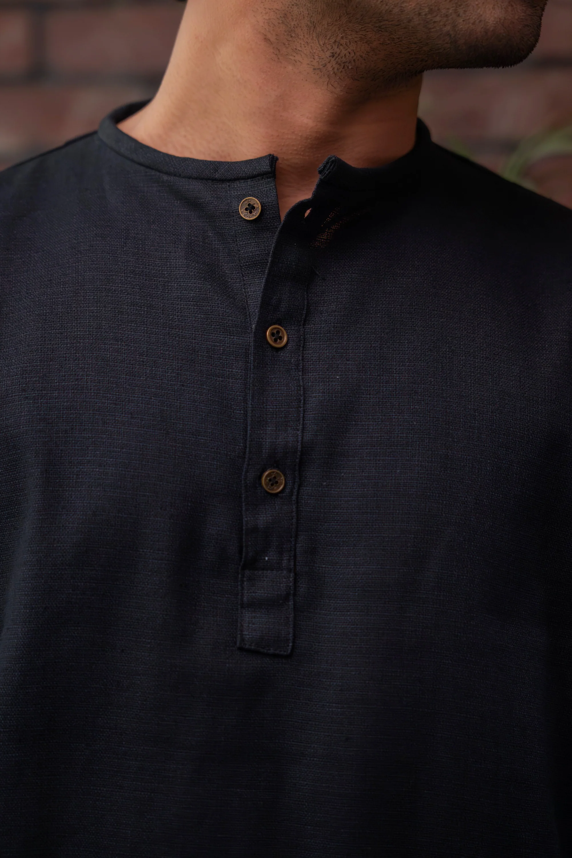 Shehzan Contemporary Panjabi – Jet Black - Image 5
